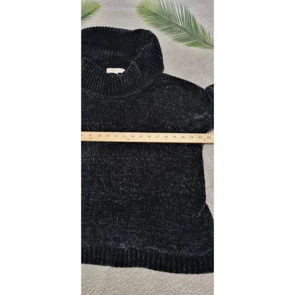 Michael Kors Women's Large Black Long Sleeve Turtleneck Sweater - Picture 11 of 14